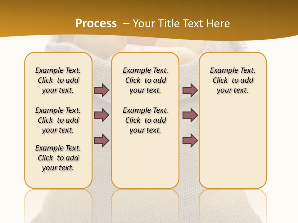 Kartoffeln Freisteller Kartoffelsack PowerPoint Template