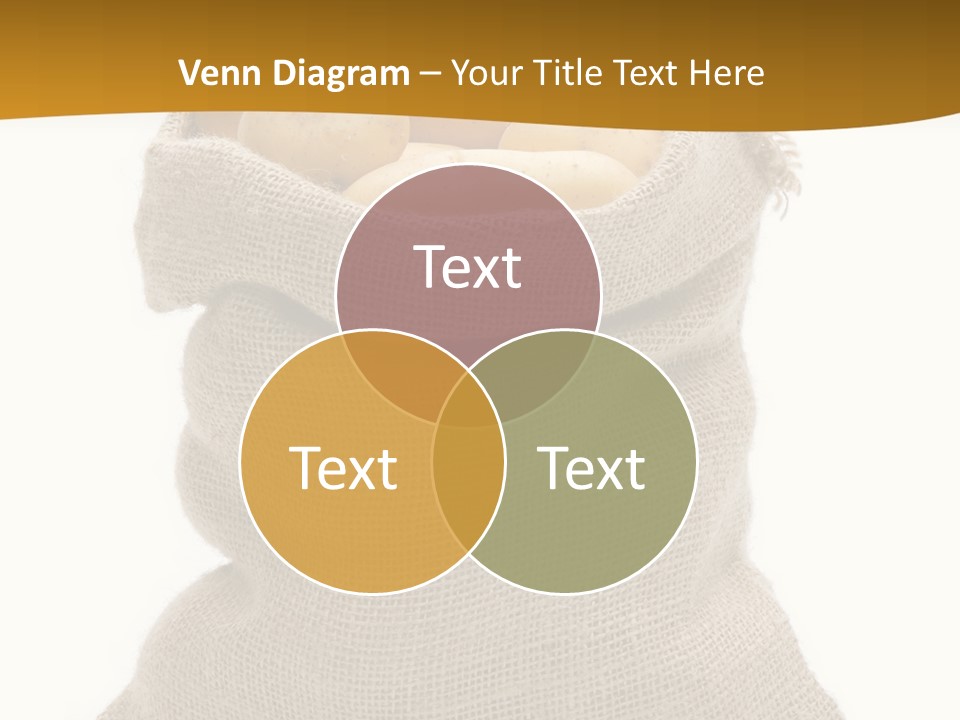 Kartoffeln Freisteller Kartoffelsack PowerPoint Template