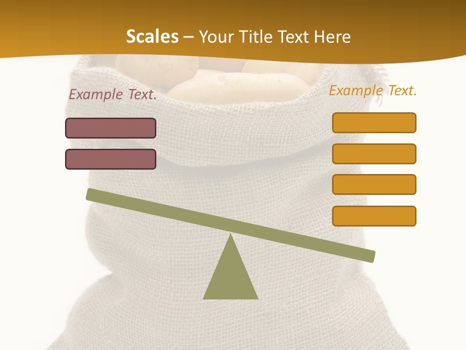 Kartoffeln Freisteller Kartoffelsack PowerPoint Template