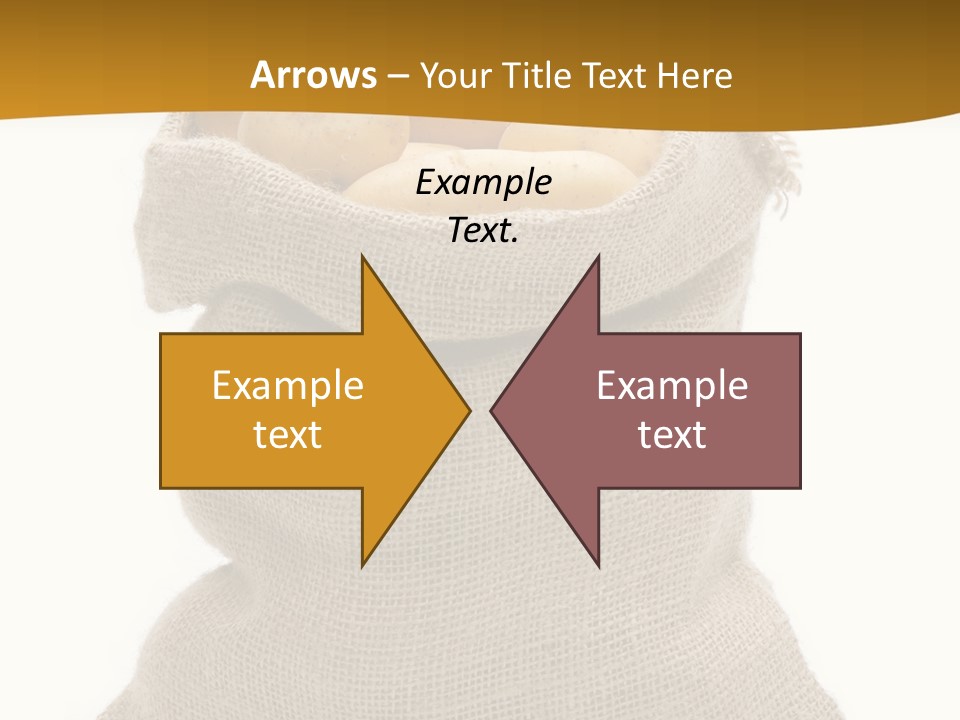 Kartoffeln Freisteller Kartoffelsack PowerPoint Template