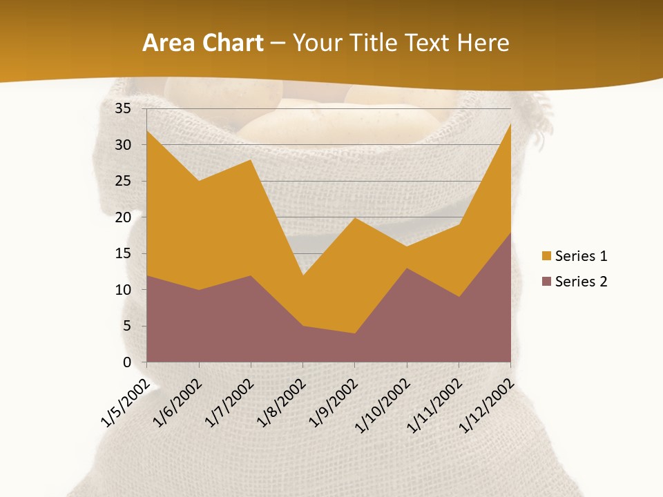 Kartoffeln Freisteller Kartoffelsack PowerPoint Template