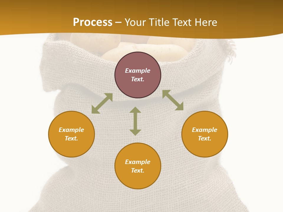 Kartoffeln Freisteller Kartoffelsack PowerPoint Template