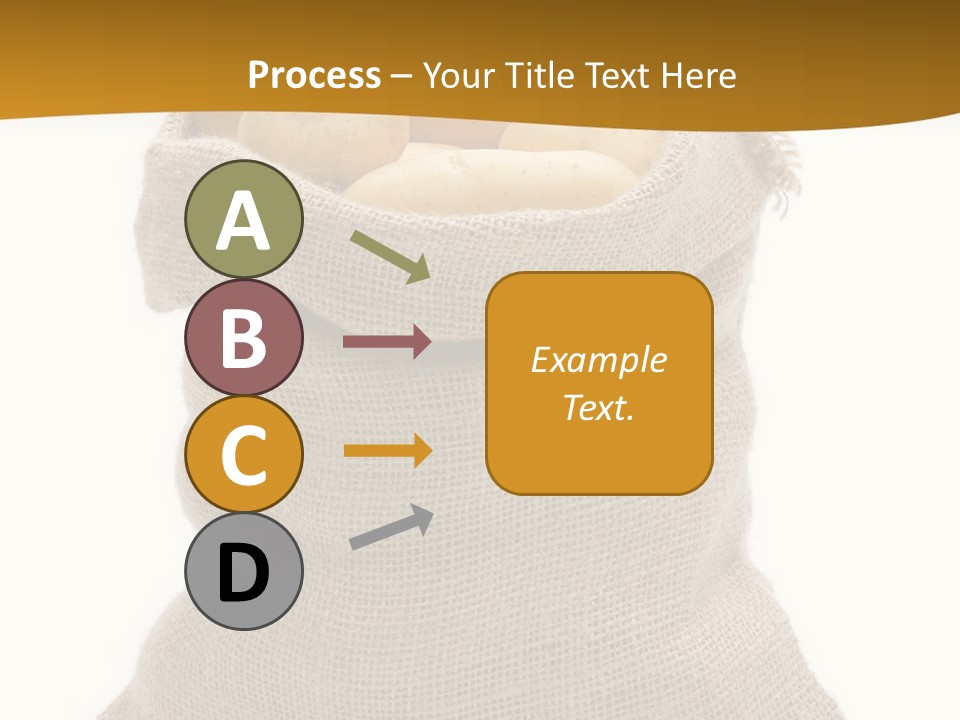 Kartoffeln Freisteller Kartoffelsack PowerPoint Template