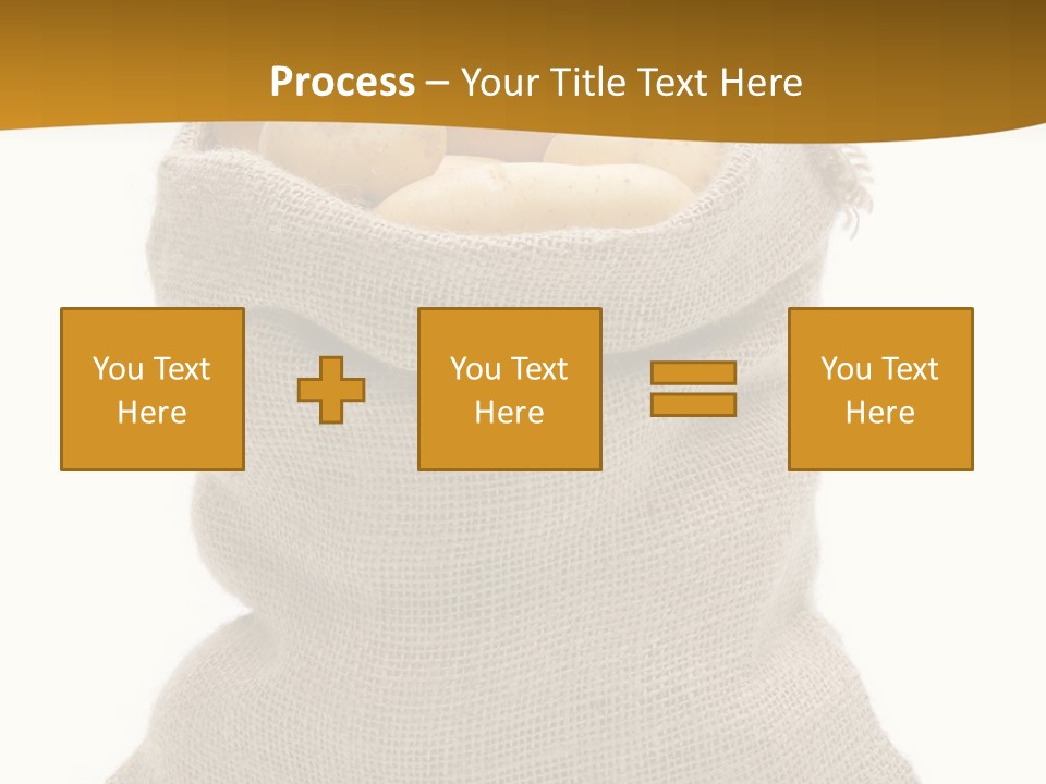 Kartoffeln Freisteller Kartoffelsack PowerPoint Template