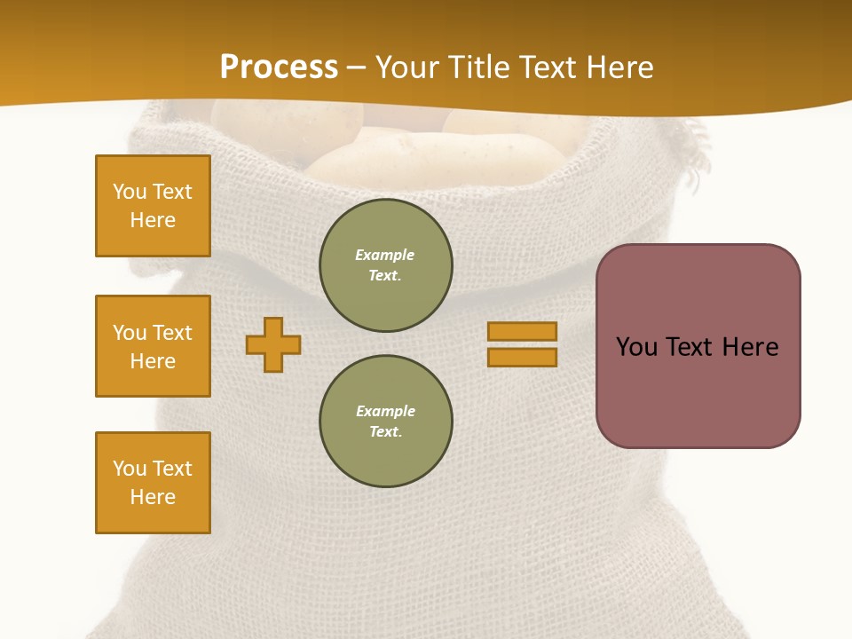 Kartoffeln Freisteller Kartoffelsack PowerPoint Template