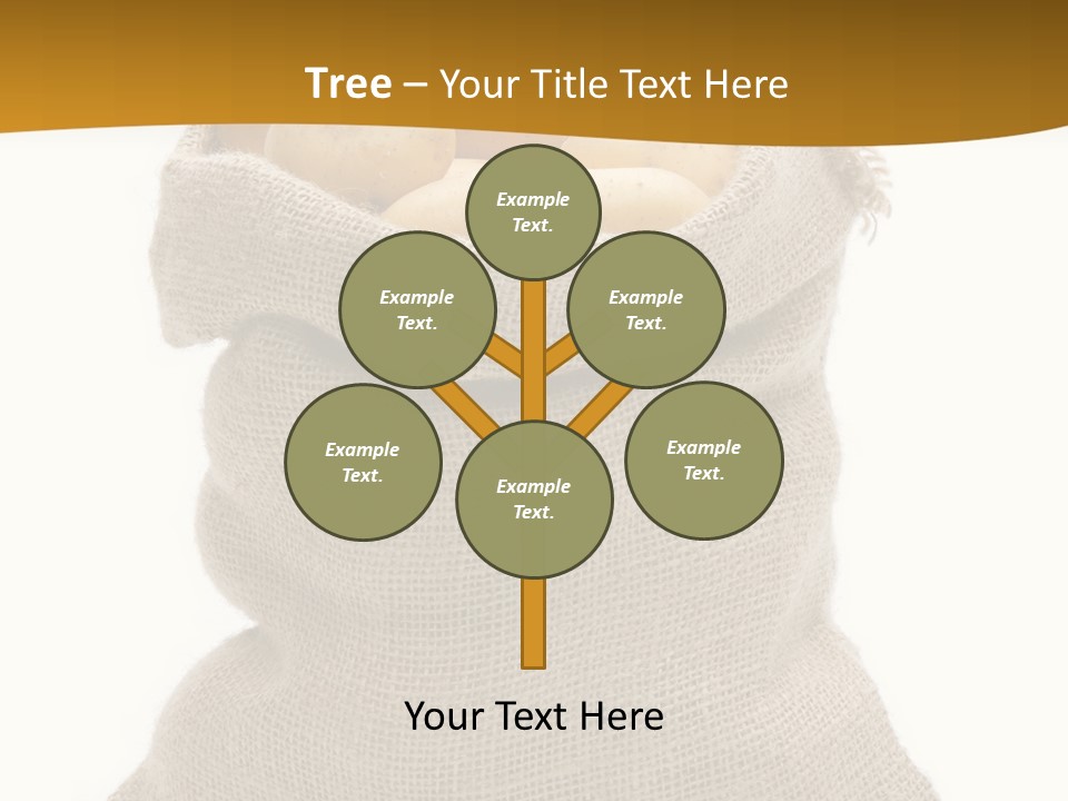 Kartoffeln Freisteller Kartoffelsack PowerPoint Template