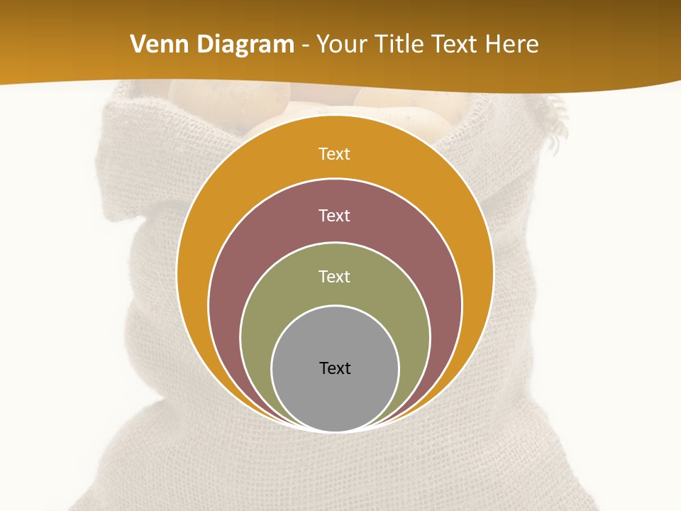 Kartoffeln Freisteller Kartoffelsack PowerPoint Template