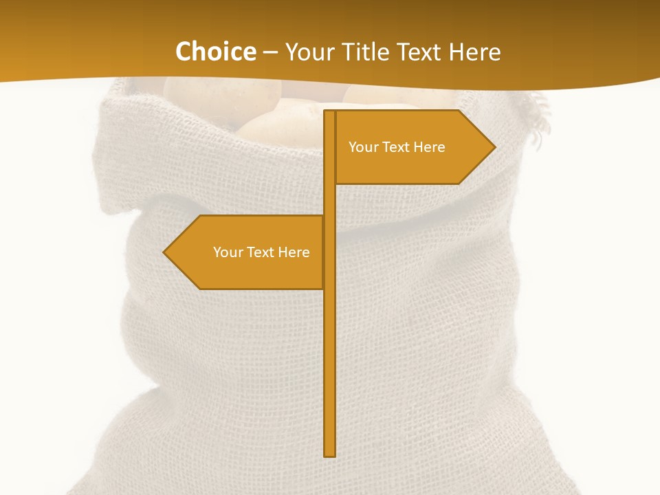 Kartoffeln Freisteller Kartoffelsack PowerPoint Template