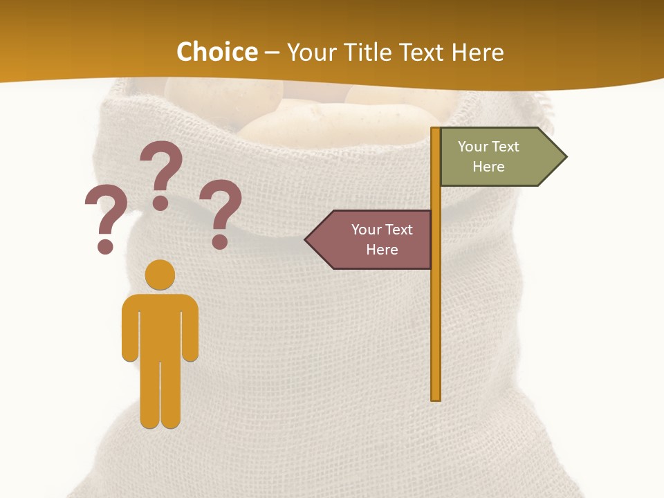 Kartoffeln Freisteller Kartoffelsack PowerPoint Template