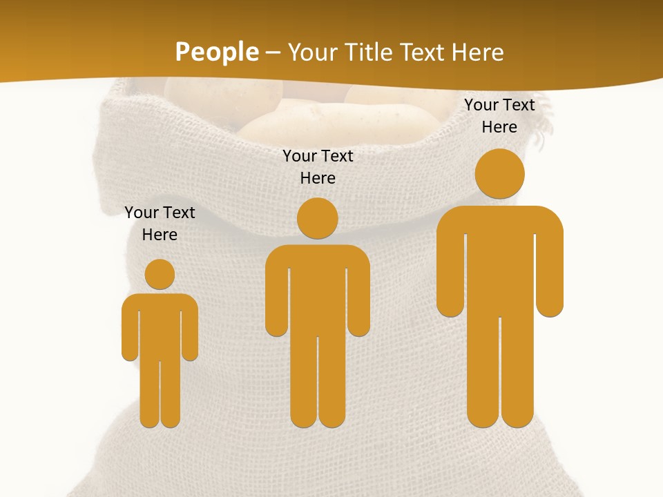 Kartoffeln Freisteller Kartoffelsack PowerPoint Template