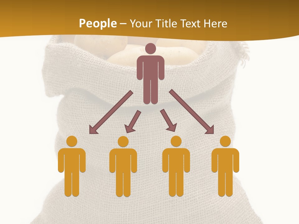 Kartoffeln Freisteller Kartoffelsack PowerPoint Template