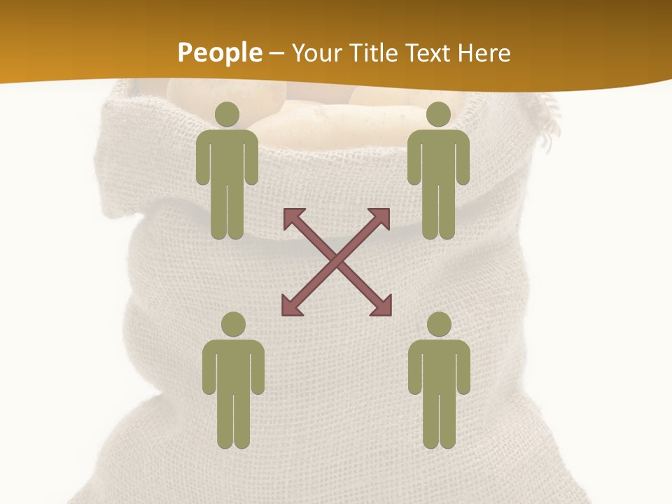 Kartoffeln Freisteller Kartoffelsack PowerPoint Template