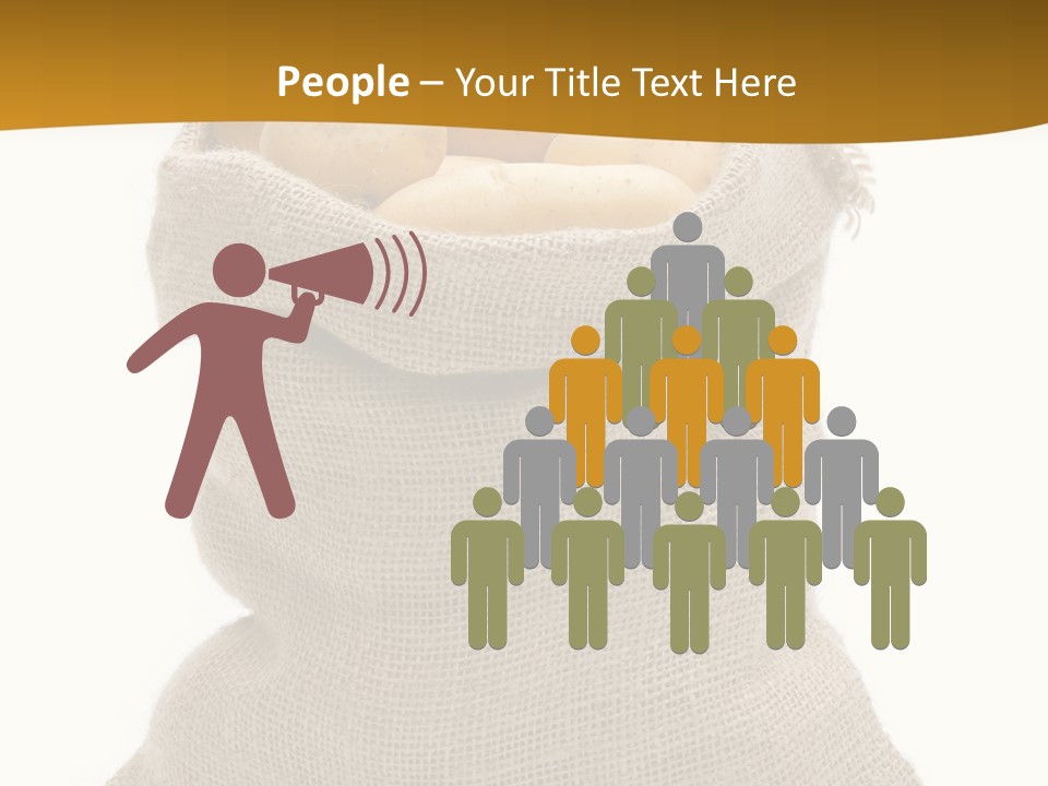 Kartoffeln Freisteller Kartoffelsack PowerPoint Template