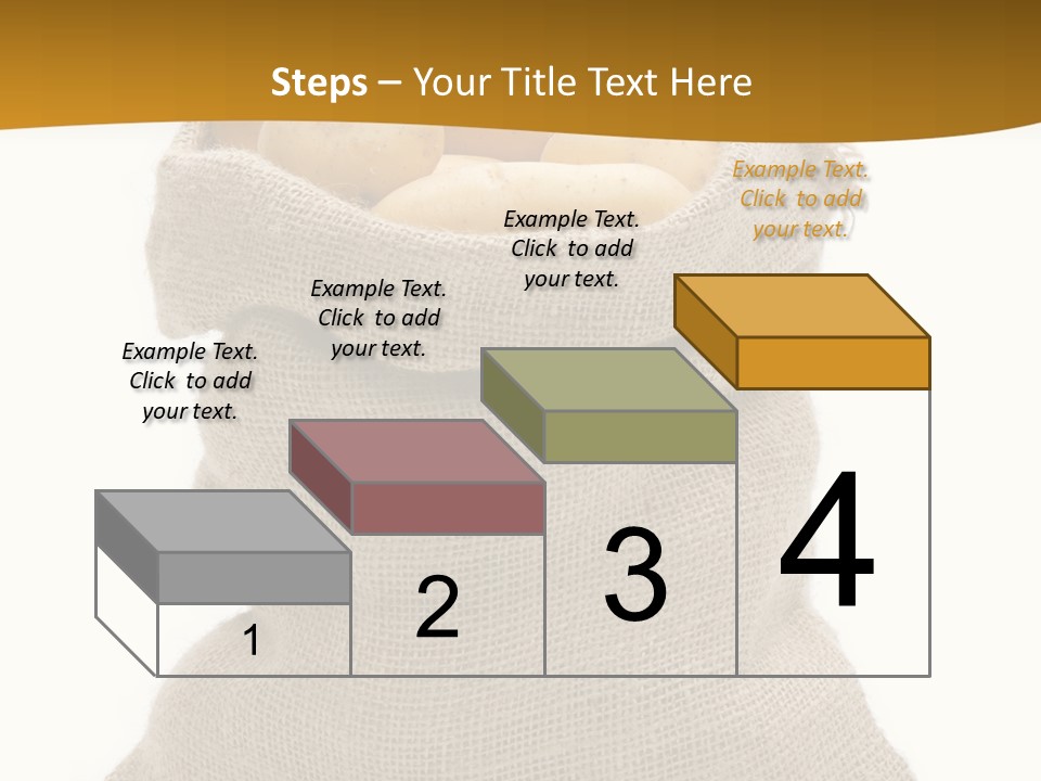 Kartoffeln Freisteller Kartoffelsack PowerPoint Template