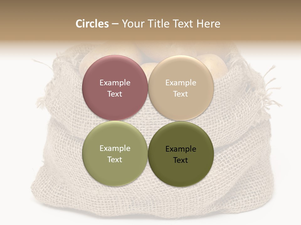 Vegetables Produce Sack PowerPoint Template