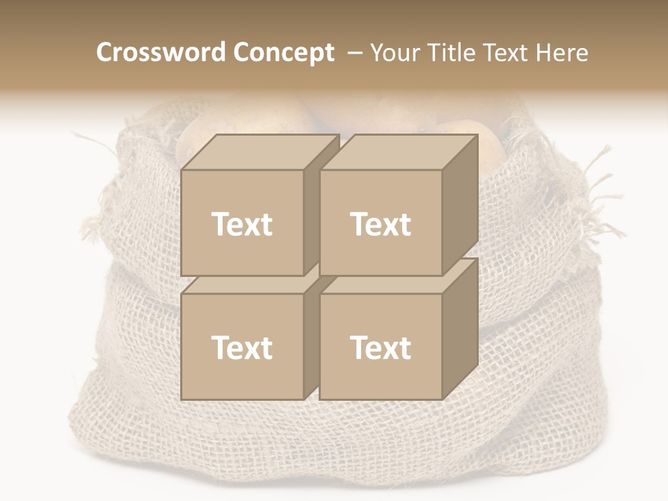 Vegetables Produce Sack PowerPoint Template