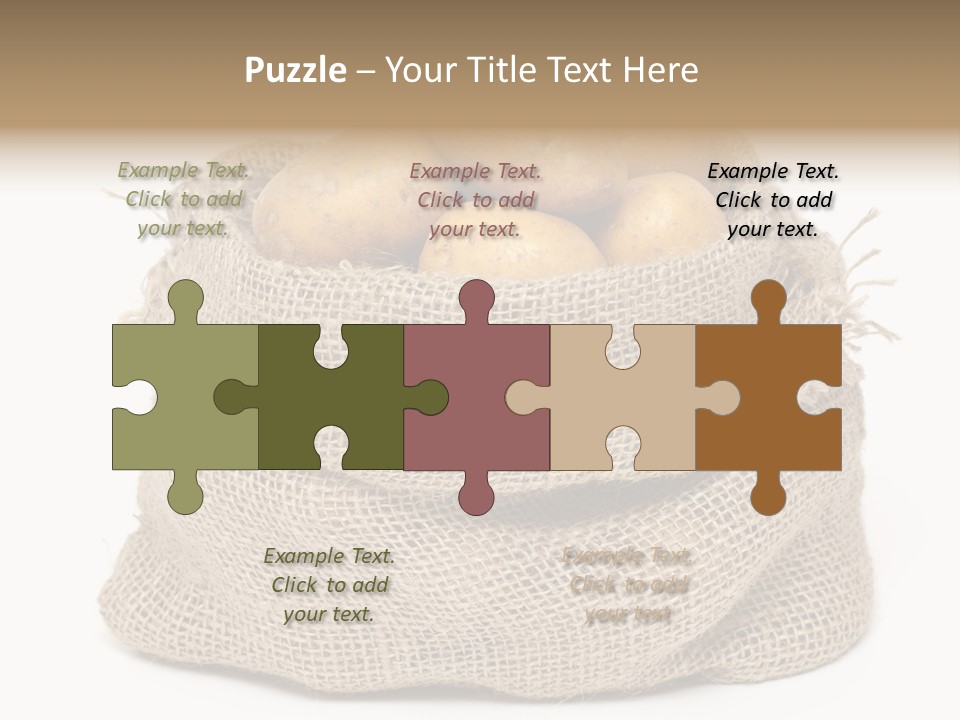 Vegetables Produce Sack PowerPoint Template