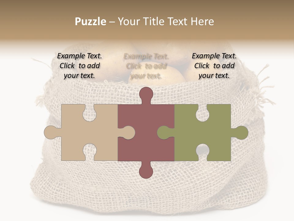 Vegetables Produce Sack PowerPoint Template