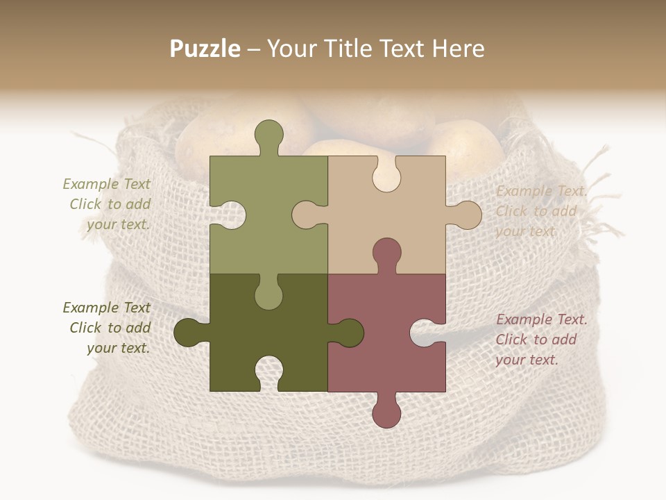 Vegetables Produce Sack PowerPoint Template