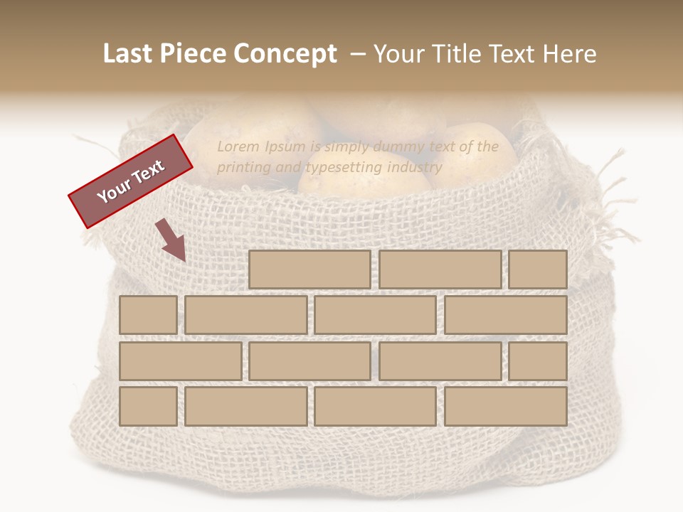 Vegetables Produce Sack PowerPoint Template