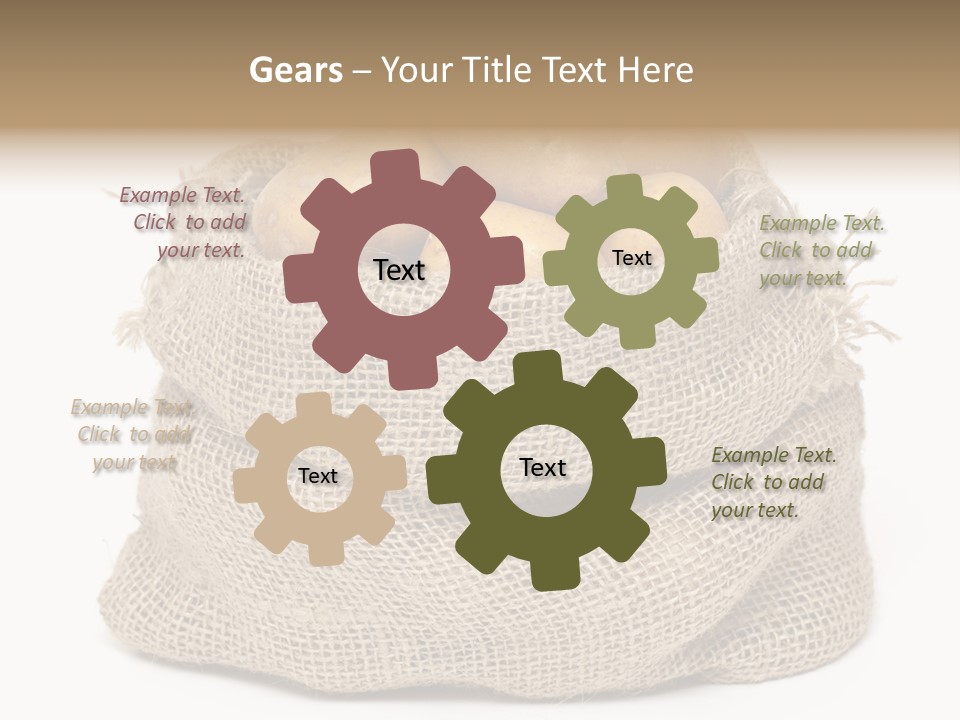 Vegetables Produce Sack PowerPoint Template