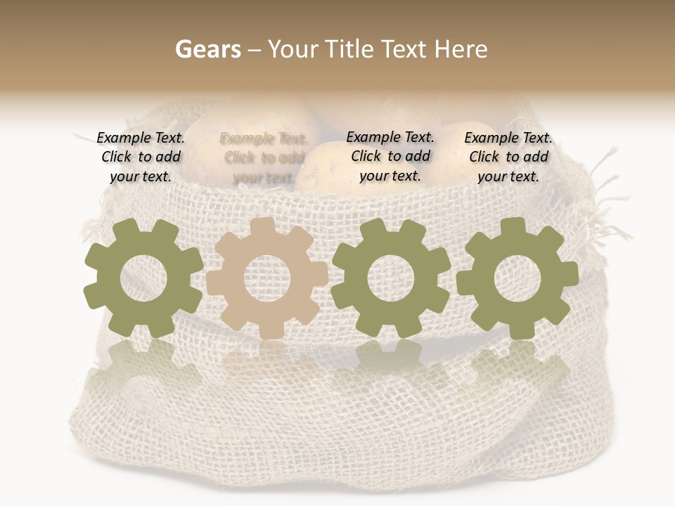 Vegetables Produce Sack PowerPoint Template