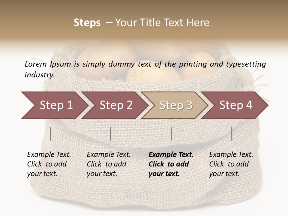 Vegetables Produce Sack PowerPoint Template