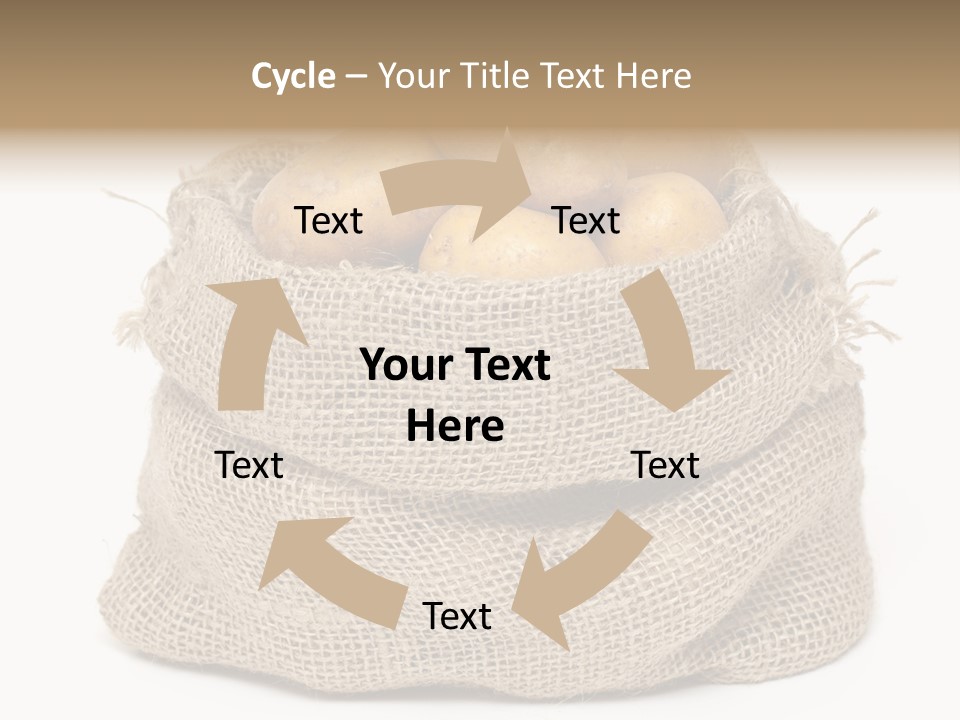 Vegetables Produce Sack PowerPoint Template