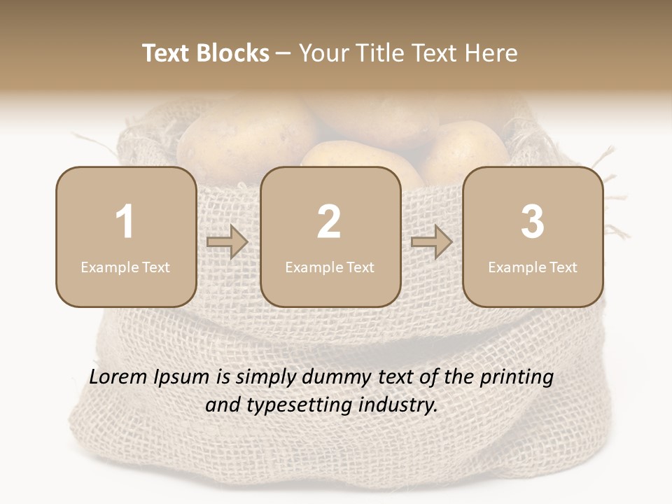 Vegetables Produce Sack PowerPoint Template