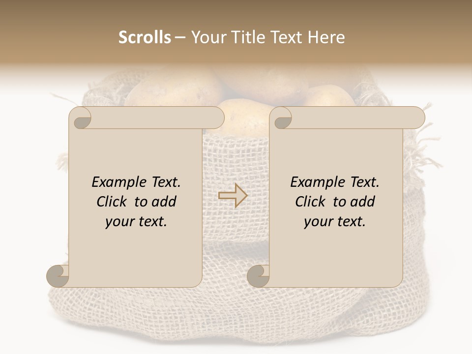 Vegetables Produce Sack PowerPoint Template