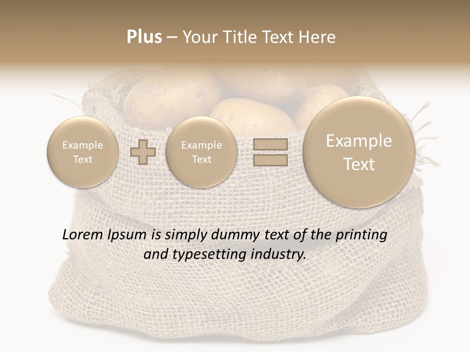 Vegetables Produce Sack PowerPoint Template