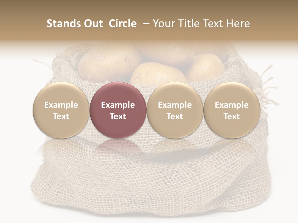 Vegetables Produce Sack PowerPoint Template