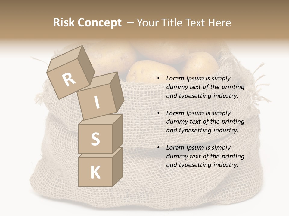 Vegetables Produce Sack PowerPoint Template