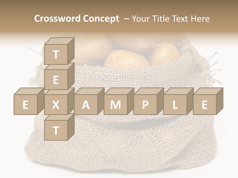 Vegetables Produce Sack PowerPoint Template