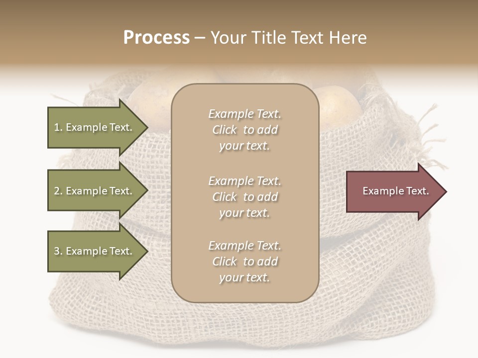 Vegetables Produce Sack PowerPoint Template
