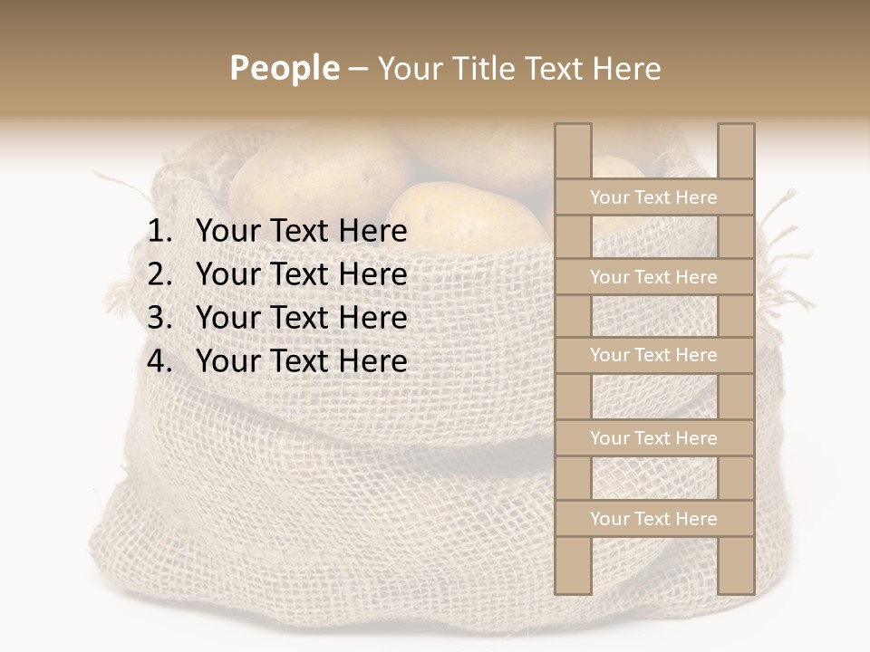 Vegetables Produce Sack PowerPoint Template