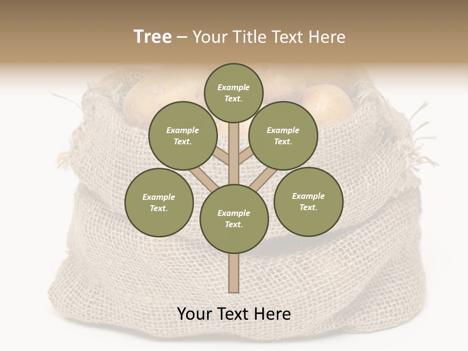 Vegetables Produce Sack PowerPoint Template