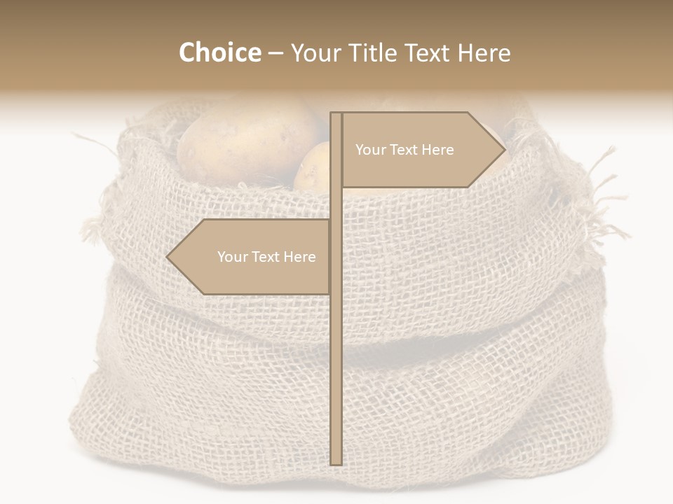 Vegetables Produce Sack PowerPoint Template