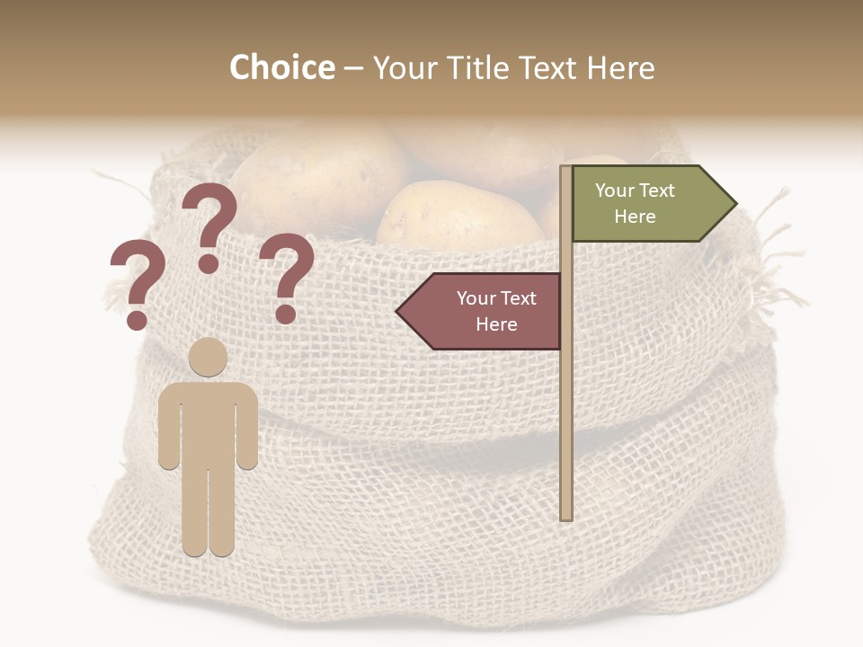 Vegetables Produce Sack PowerPoint Template