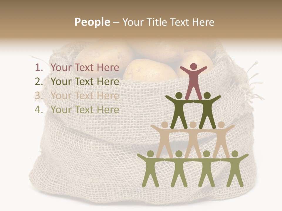 Vegetables Produce Sack PowerPoint Template