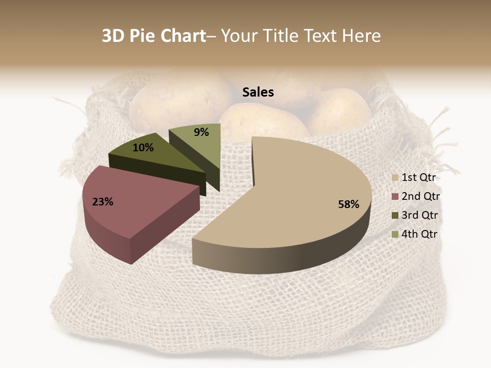 Vegetables Produce Sack PowerPoint Template