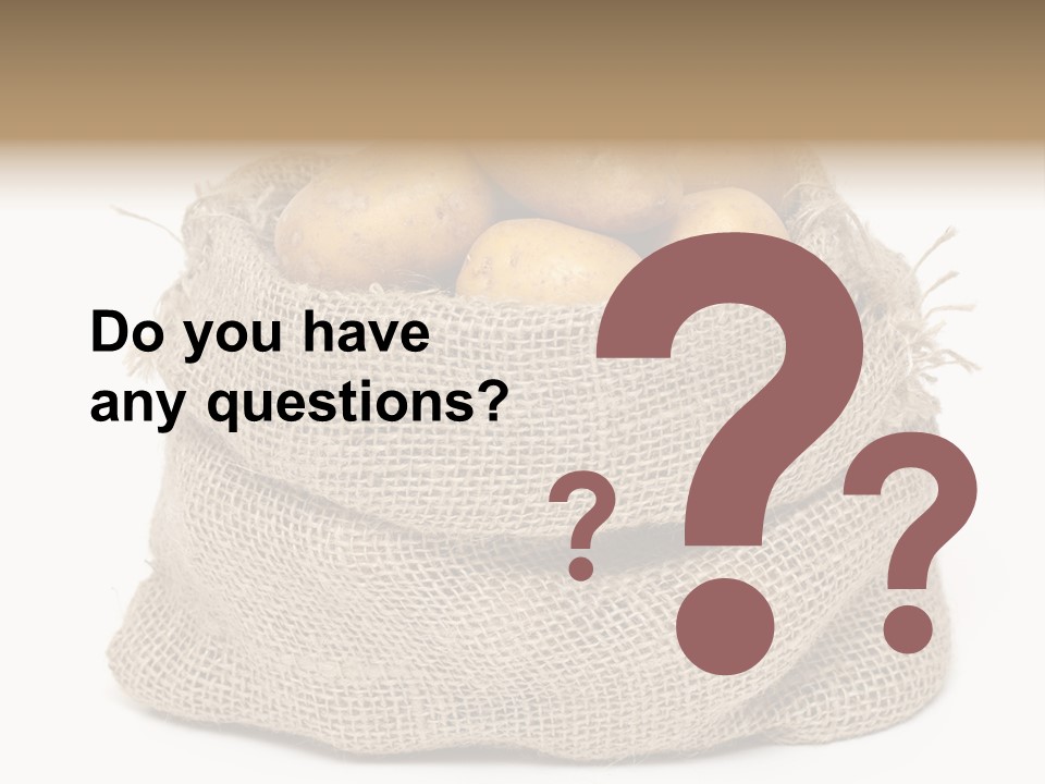 Vegetables Produce Sack PowerPoint Template