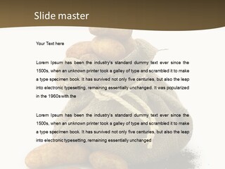 White Potato Farm PowerPoint Template