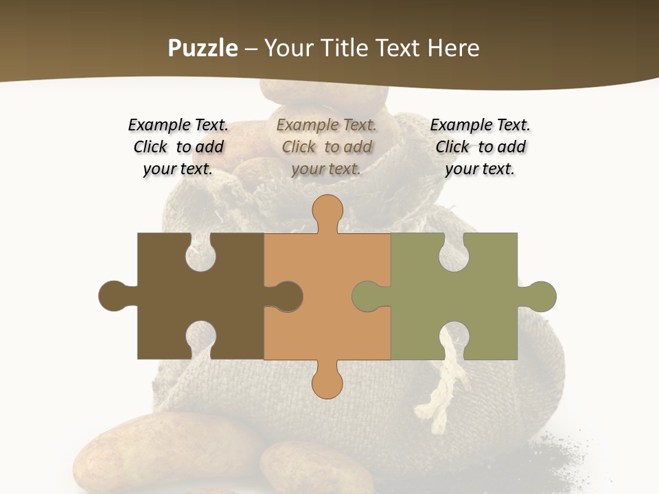 White Potato Farm PowerPoint Template