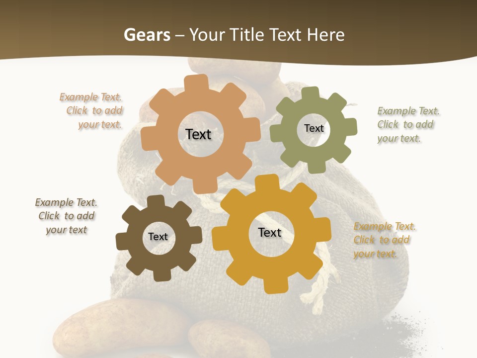 White Potato Farm PowerPoint Template