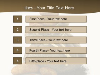 White Potato Farm PowerPoint Template
