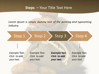 White Potato Farm PowerPoint Template
