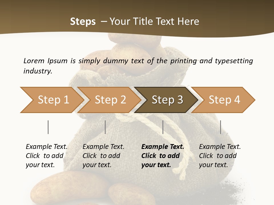 White Potato Farm PowerPoint Template