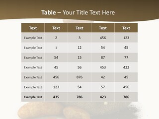 White Potato Farm PowerPoint Template
