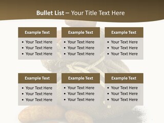 White Potato Farm PowerPoint Template